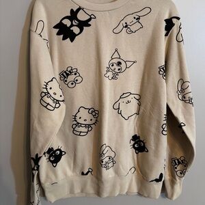 Cream Graphic Sweatshirt